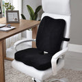 Memory Foam Seat Cushion Lumbar Back Support Pillow Set Orthopedic Chair Pad Support Car Driver Seat Cushion