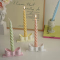 Home Decoration Wedding Party Spiral Shaped Scented Candle Taper Long Rod Twisted Birthday Soy Wax Scented Candles Private Label