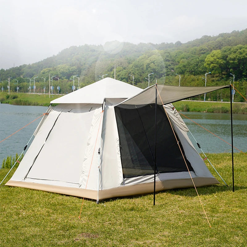 Factory Hot Sale 2-4 Person Family Portable Waterproof UV-protected 210D Oxford Automatic Tent for Outdoor Camping Tent