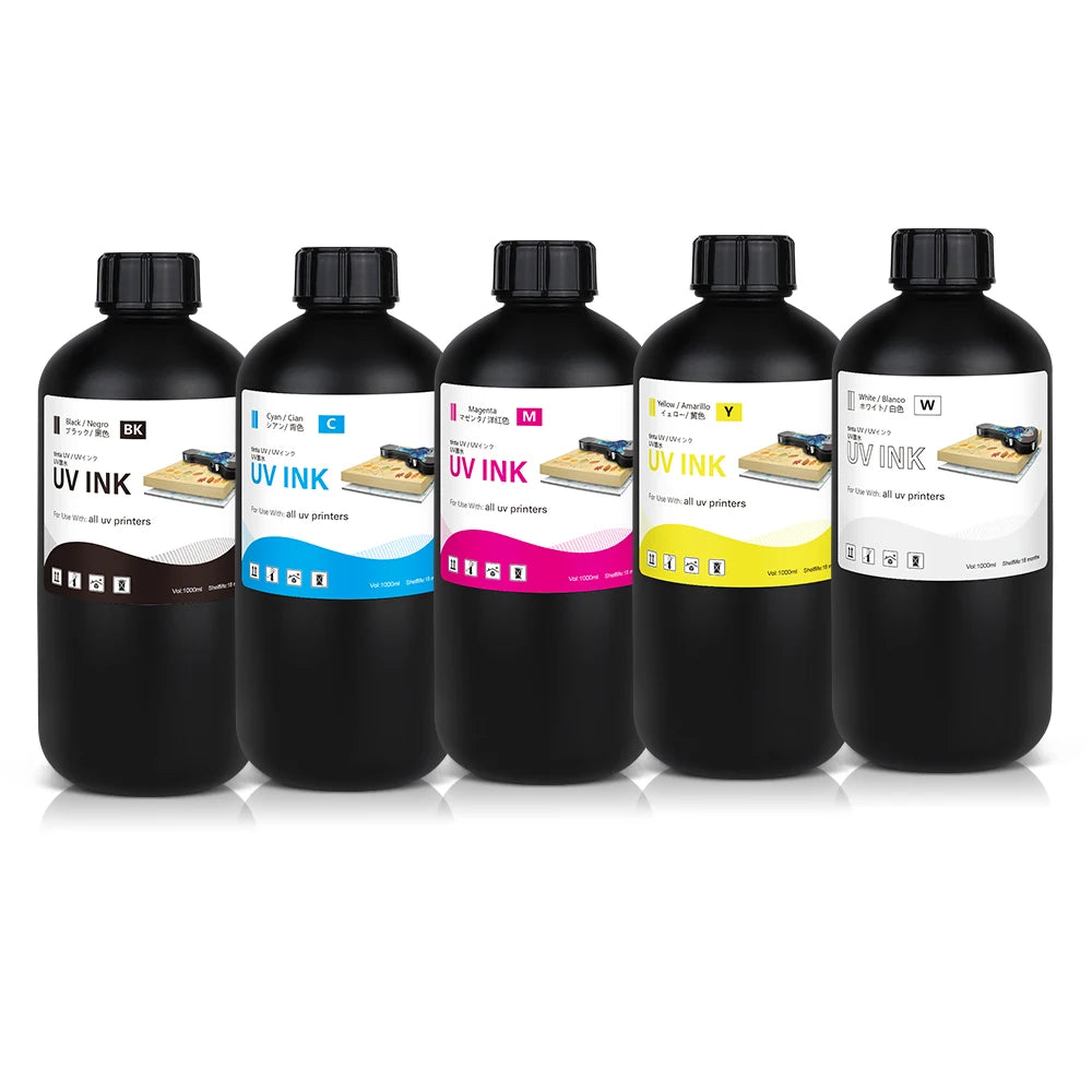 DX5 DX7 I3200 TX800 XP600 R280 UV Inkjet Flatbed Printer Ink Varnish Curing Lamp Invisible UV Ink for Wood Glass All Plastic