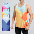 Customized Quick Dry Sleeveless Sports Vest Shirt for Men Breathable Seamless Training Fitness Running Tank Top Marathon Singlet