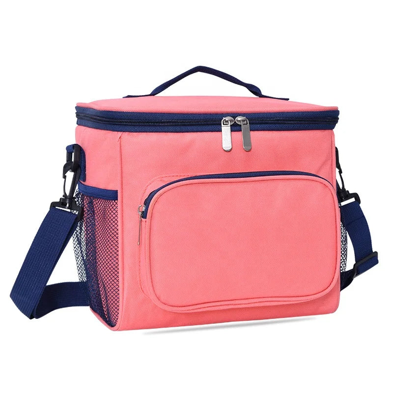 Factory Wholesale Oxford Cloth Thermal Insulated Lunch Bag Picnic Portable Cooler Bag