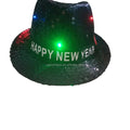 2023 Adult Kid LED Light Fedora Hats Sequin Fedoras Derby Cap Party Costumes Accessories for Dance Adult Kid LED Light Party