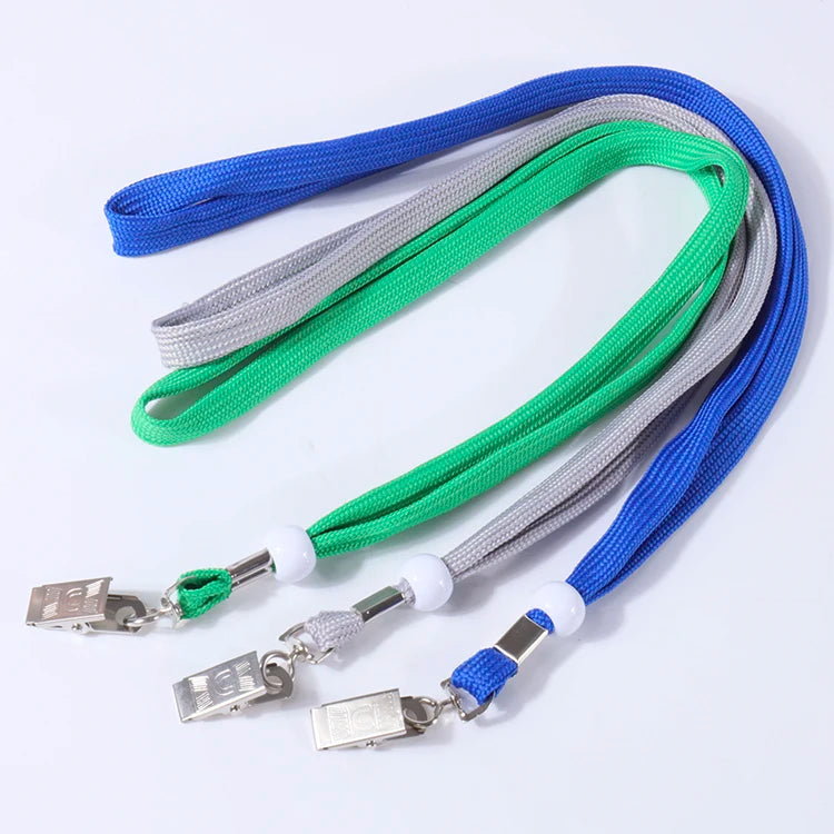 Guangzhou Manufacturers Design Free Sample Polyester Neck Printed Sublimation Silkscreen ID Card Keychain Tubular Custom Lanyard
