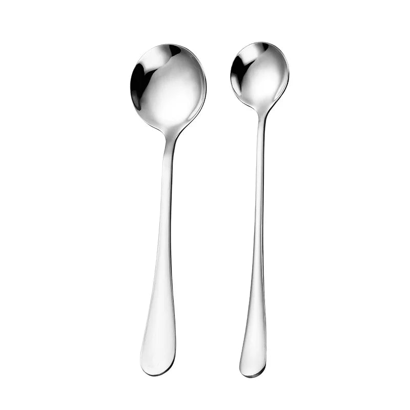304 Stainless Steel Round Spoon Kitchen Spoon Coffee Spoon