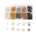 Earring Making Accessories Set Jewelry Findings Tools Open Jump Rings 125Pcs Earring Hook Jewelry Making Supplies Kit