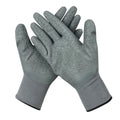 Hot Selling Durable Grey Latex Gloves 50g/Pair Grey Latex Crinkle Gloves Wrinkle-Coated Non-Slip Heavy Duty Industrial Work