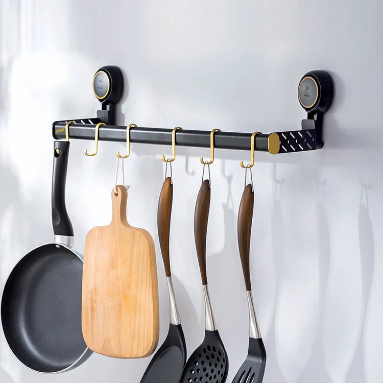 Hotsale Powerful Drill Free Vacuum Suction Cup Kitchen Storage Holders Wall Mounted Holder Rack for Bathroom and Kitchen