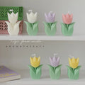 Tulip Flower Shaped Scented Candles Romantic Home Decor Souvenir Wedding Mother's Day Favor Gifts Candle