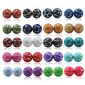 SYBBeads Custom Marble Color Printed Food Grade Silicone Beads for Pens Lanyard 15mm LFGB/CPSIA/EU1935/2004 Certified Wholesale