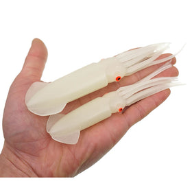In Stock Luminous Soft Squid Fishing Lures Luminous Squid Skirts Artificial Jigging Bait Big Game Fishing for Jigs Mixed Color