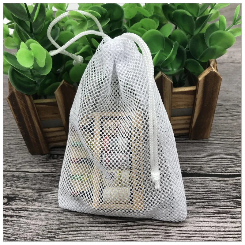 High Quality Custom Mesh Jewelry Gift Bag Golf Ball Drawstring Pouch for Shoes for Storage or Gift Giving Packaging