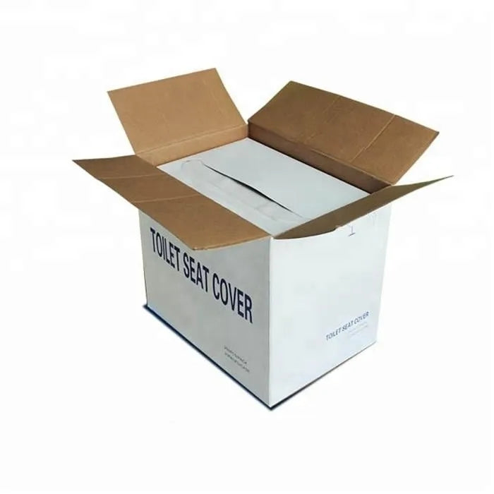 Disposable Flushable Half Fold Toilet Seat Cover Eco-Friendly One-Piece Design with 100% Virgin Wood Pulp Paper Material