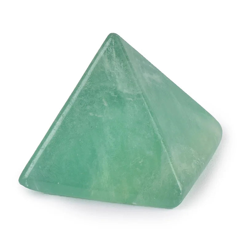 Huiying Crystal Stone Energy Pyramid Green Aventurine Jade Crafts Sculpture