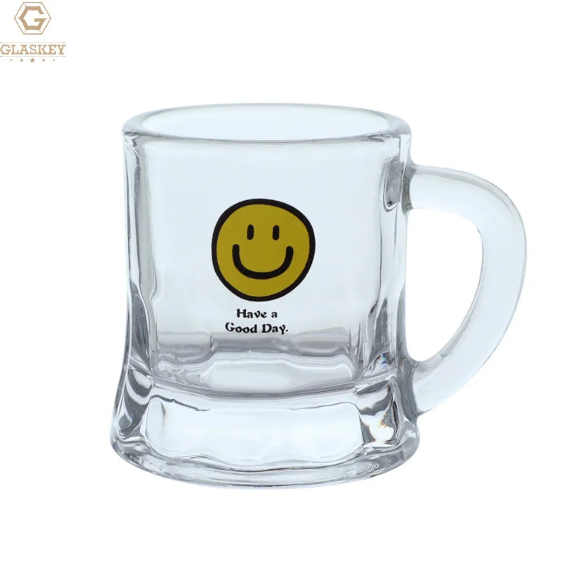 50ml Korean Soju Shot Glasses Handle Shot Glass With Custom Logo
