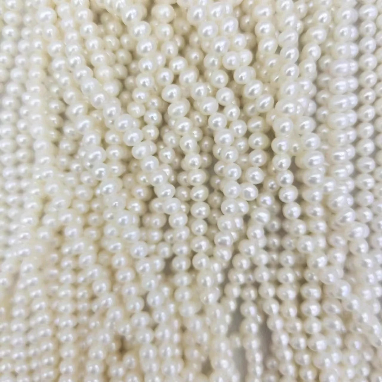 AAA Grade 4-4.5mm Mini Near Freshwater Pearl Strand Nature-Inspired Loose Beads Custom Hole for Jewelry Making  Near Round Shape