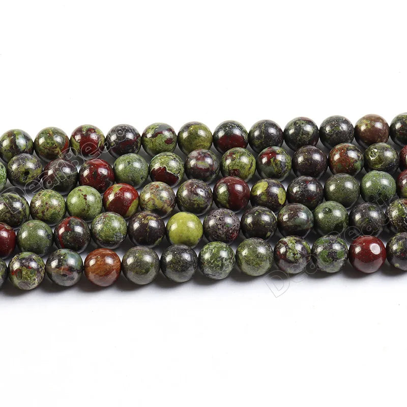 Natural Round Dragon Blood Jasper Loose Stone Beads for Jewelry Making 4mm 6mm 8mm 10mm 12mm