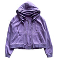 Custom Multi Layer Zip up Hoodie 550 Gsm Heavyweight French Terry Cotton Oversized Blank Triple Zipper Hoodie