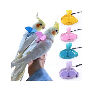 Best Leather Indian Ringneck Chickens and Birds Hars Bird Harness for Cockatiels