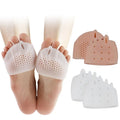Five-Loop Toes Forefoot Pads for Women Metatarsal Pad Honeycomb Fabric Forefoot Pads Feet  Silicone  Protector
