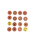 Hot Selling Sunflower Glass Ornaments Crystal Sew on Flower Rhinestones for Girl Headdress Garments