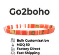 Go2boho Miyuki Bracelet Jewelry for Women Fashion Bohemian Color Pulsera Japanese Tila Bead Jewellery Elastic Beaded Bracelets