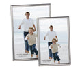Roll Form Iron Silver Plated Thin Edge Photo Frame with MDF Backing Board Eco-Friendly Table Use Metal Frame