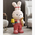 Diy Home Decor Hot Sale Home Decor Bunny Rabbit Tray Statue Creative Diy Home Decoration
