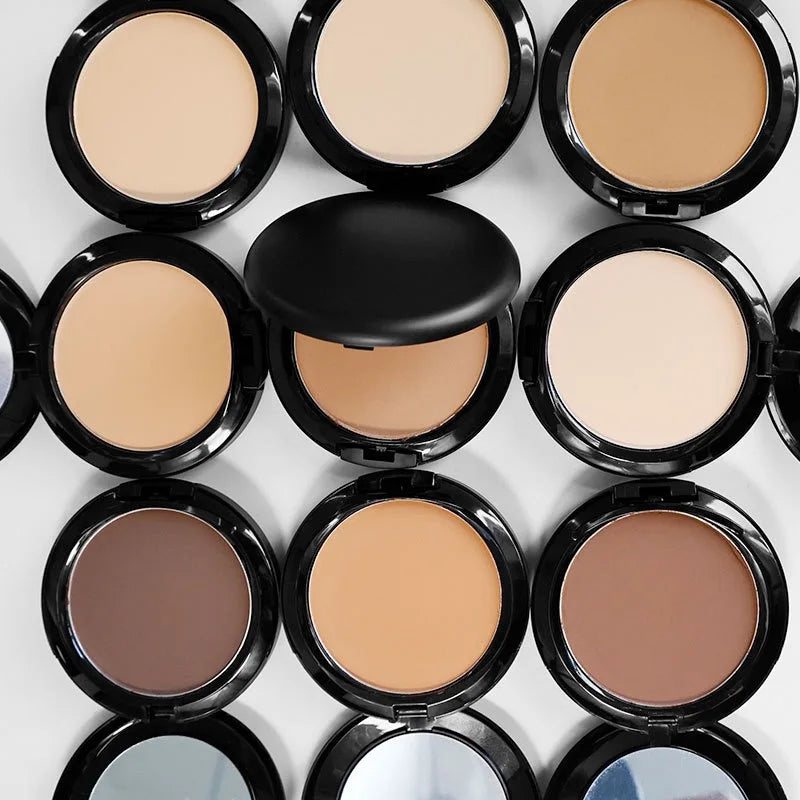 Good Quality Waterproof Compact Powder 14 Colors Face Makeup Make Your Own Brand