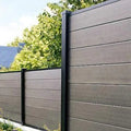 Fire Rated WPC Fencing Trellis Gate Outdoor Aluminum Composite Garden Fence Post Wood Plastic Composite Fence Panel/board