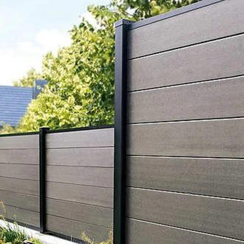 Fire Rated WPC Fencing Trellis Gate Outdoor Aluminum Composite Garden Fence Post Wood Plastic Composite Fence Panel/board