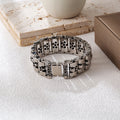 Fashion Trendy Man Silver Jewelry Punk Gothic Stainless Steel Chain Bracelet Skull Man Bracelet