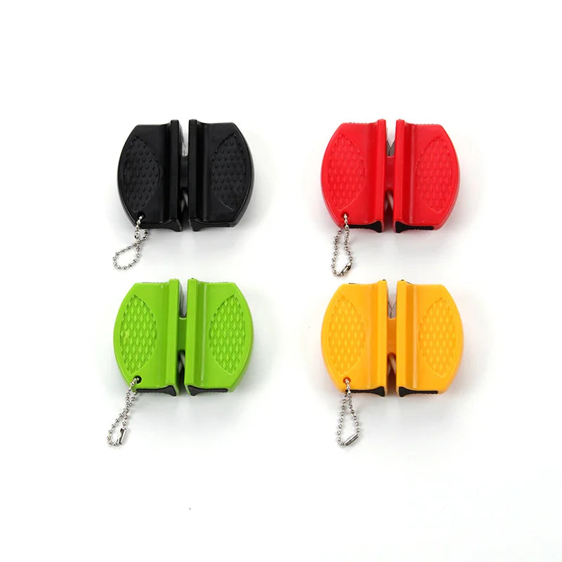 Wholesales Outdoors Colorful Portable Mini Knife Sharpener Kitchen Mini Knife Sharpener Mini Key Chain Knife Sharpener