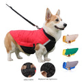 Cold Weather Elastic Chest Waterproof Cotton Padded Pet Jacket Clothes Small Medium Winter Quilted Dog Coat with D Ring Hook