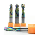 2 Flute Cnc Square up and Down End Mill Cnc Router Bit Endmill Two Flute Ups&down Cut for Wood up and Downcut Compression