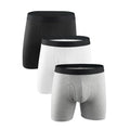 Men's Sports Boxer Shorts Solid Color Pure Cotton Briefs Seamless Breathable and Sustainable Mid-Rise Underwear