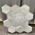 ZJ  Modern PVC Marble 3d Wall Panels Sheet UV Stone Board Wall with Moisture-Protection for Apartment Decor