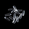 Hot Selling Full Cover Coffin Waterdrop Square ABS Soft Gel Press-on Tips in Different Sizes 500pcs Box for Finger Application