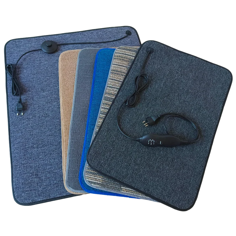 Winter Electric Foot Heater Pad - Flat Full-Coverage Design for Home & Office Use (Women's Comfort)