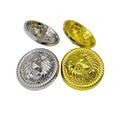 15mm 18mm 20mm 23mm 25mm Diy Garment Textile Accessories blazer Metal Sewing Gold Silver lion Head Embossed Round Coat Buttons