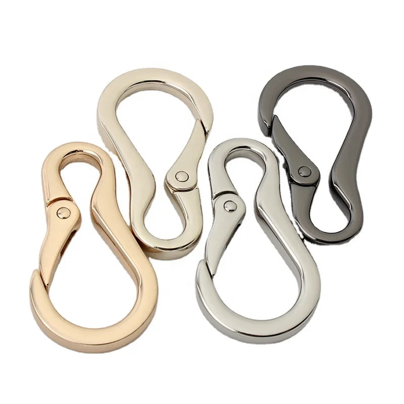 Alloy Metal Gold Color Chunky Swivel Trigger D Spring Purse Clasp Spring Lobster Clasp Snap Hook Buckle Dog for Bag