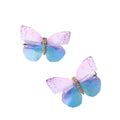 2pcs/set Colorful Trendy butterfly Hair Clip for Girls Princess Cute Cloth Hair Pin Alloy Korean Hair Accessories for Kids