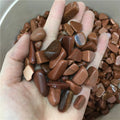 Natural Red Gold Sand Quartz Crystal Bonsai Decorative Healing Stone Handcrafted Crafted Craftwork