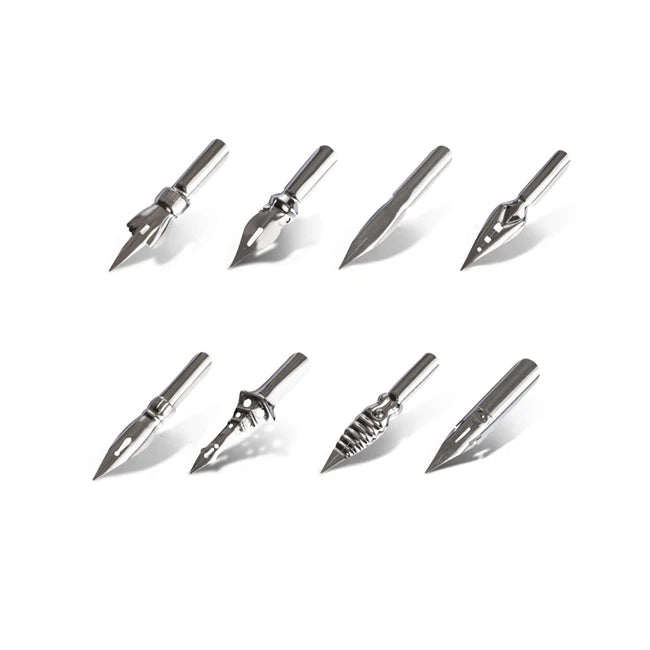 Manga Comic Model Calligraphy Nibs Saji Nib Gothic Art Font Flourish Decorated Letter Hidden Nibs for Calligraphy Dip Pen