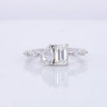 Starsgem Customized Pear Emerald Cut DEF VS Real Lab Created Diamonds Silver & Gold Rings New Designs Wedding Gift Occasions