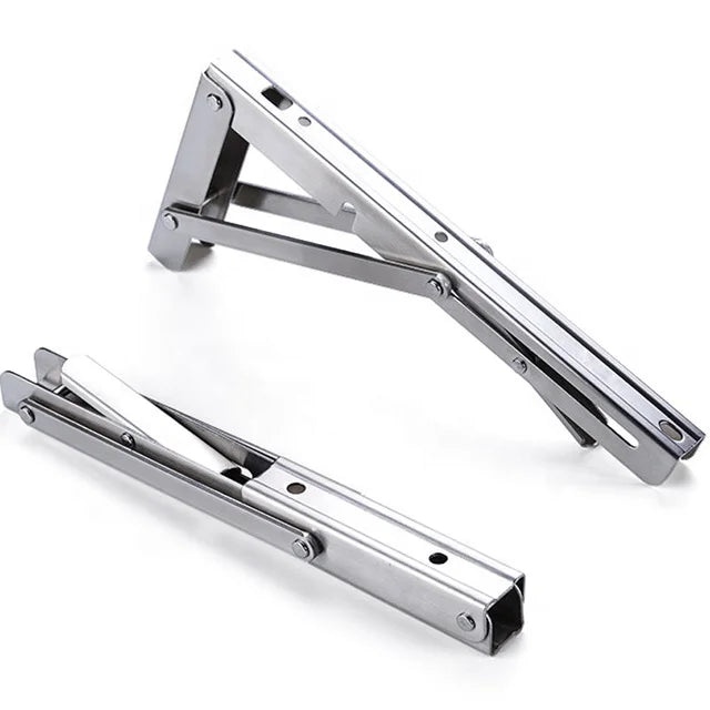 Stainless Steel Folding Triangle Bracket  Wall Mounted Shelf Bracket