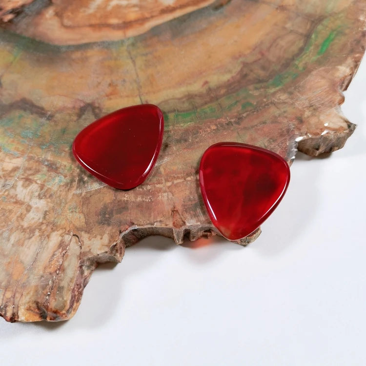 Hongzhuo Pick a Better Valentine Red Agate Guitar Pick Husband Gifts
