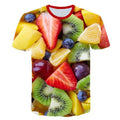 Novelty Fruits Food 3D T Shirt for Men Printed Hip Hop Crewneck Short Sleeve Men Women Tee Tops Summer Street Male Clothing