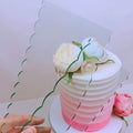 Acrylic Eco-Friendly 2mm Thickness Serrated Cake Scraper Comb Smoother Tool Essential Cake Tool
