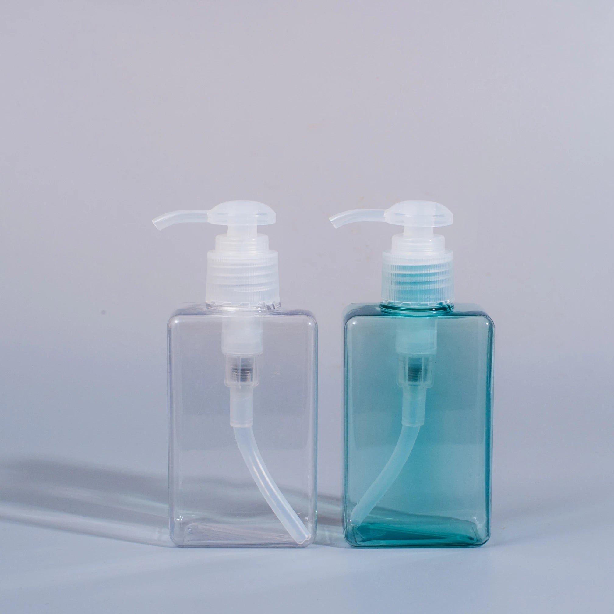 PETG 150ml Square Shape Plastic Lotion Bottle for Shampoo & Face Cream Custom Color Screen Printed Travel Kit Portable Size